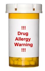 drug allergy warning